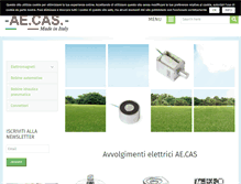 Tablet Screenshot of aecas.it